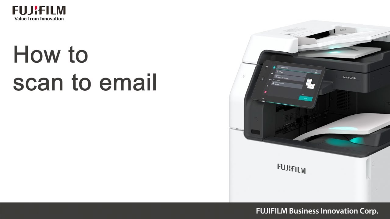 How to scan to email