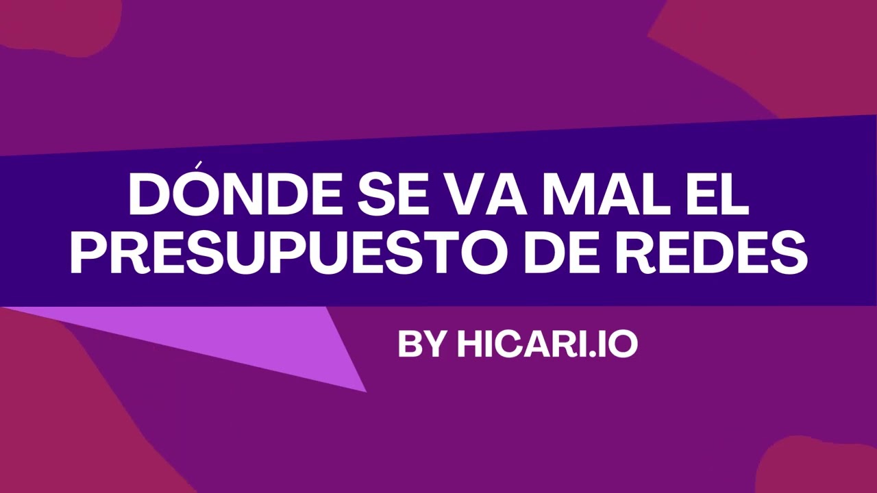Dónde se está yendo mal el presupuesto en redes sociales