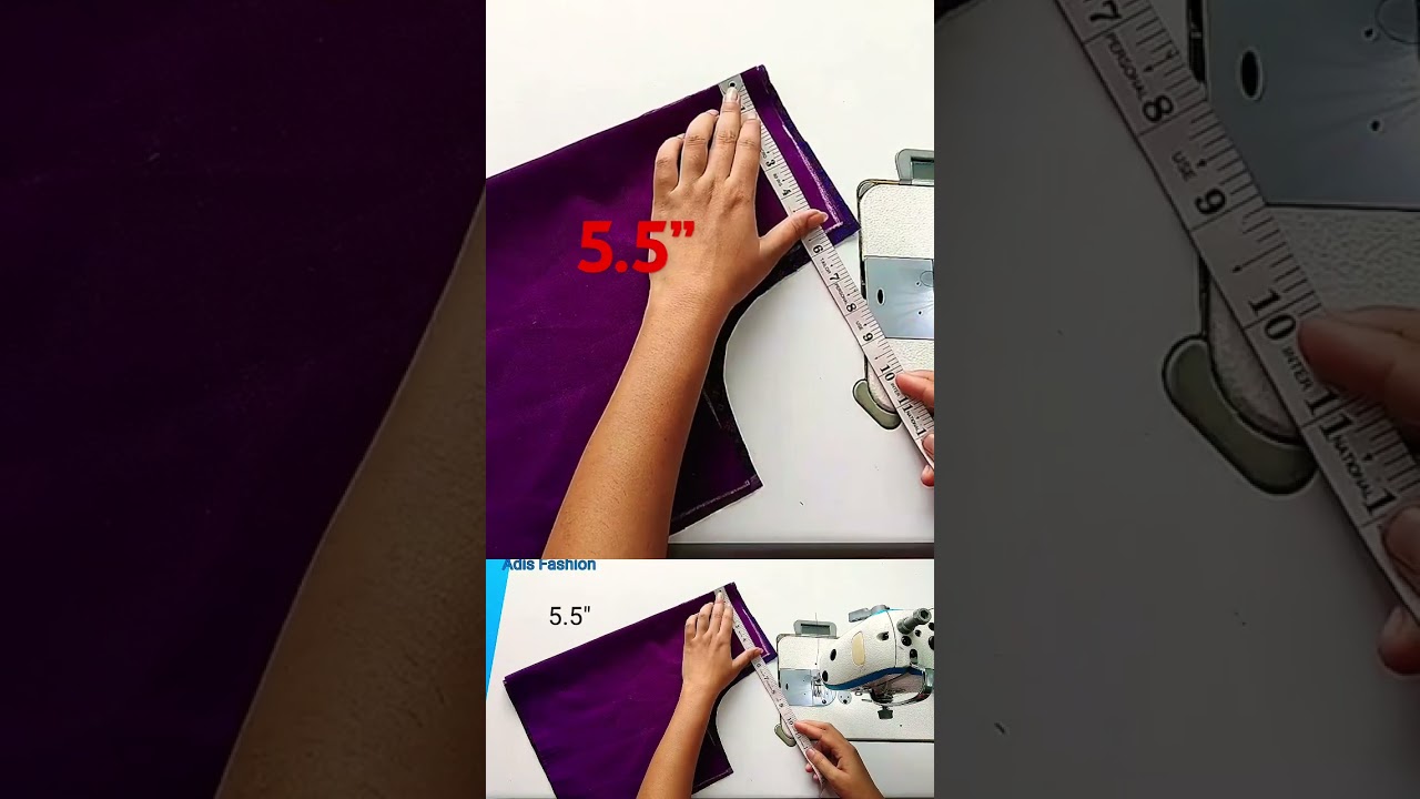Simple 36&rdquo; Size Beautiful Purple Blouse Design | Cutting And Stitching #shorts