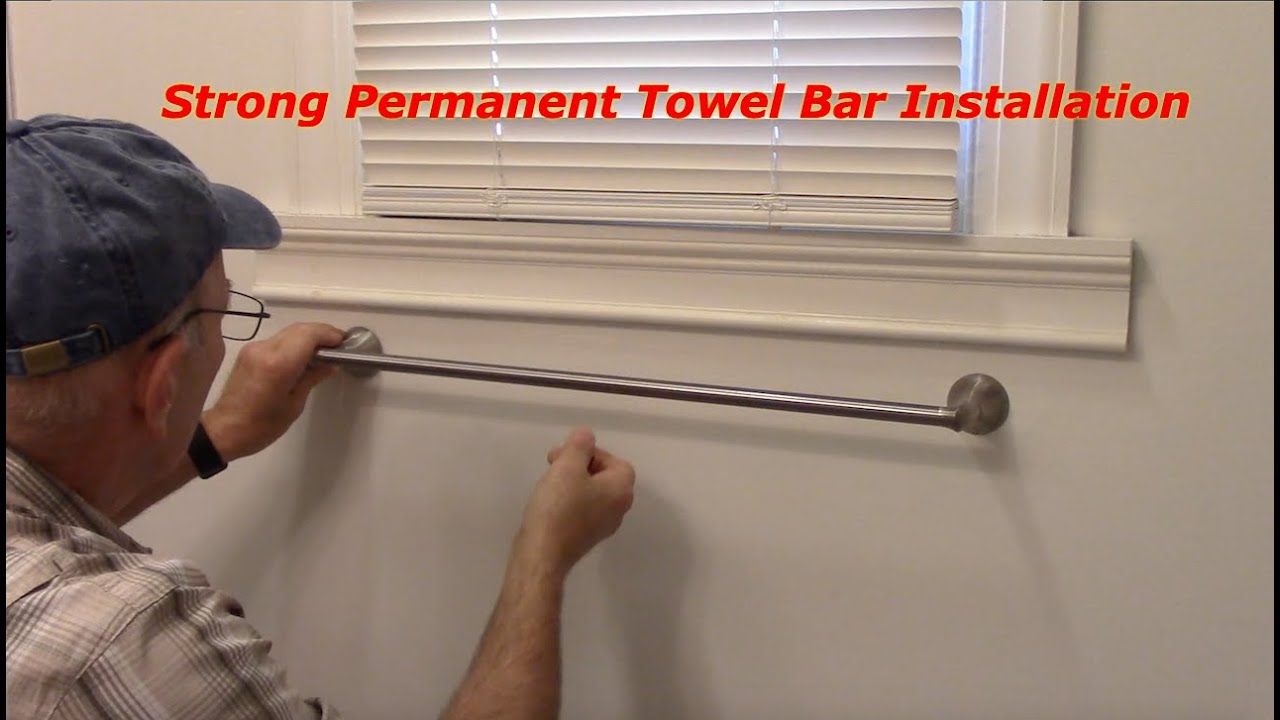 How To Install Towel Bar In Drywall - Easy Permanent Installation
