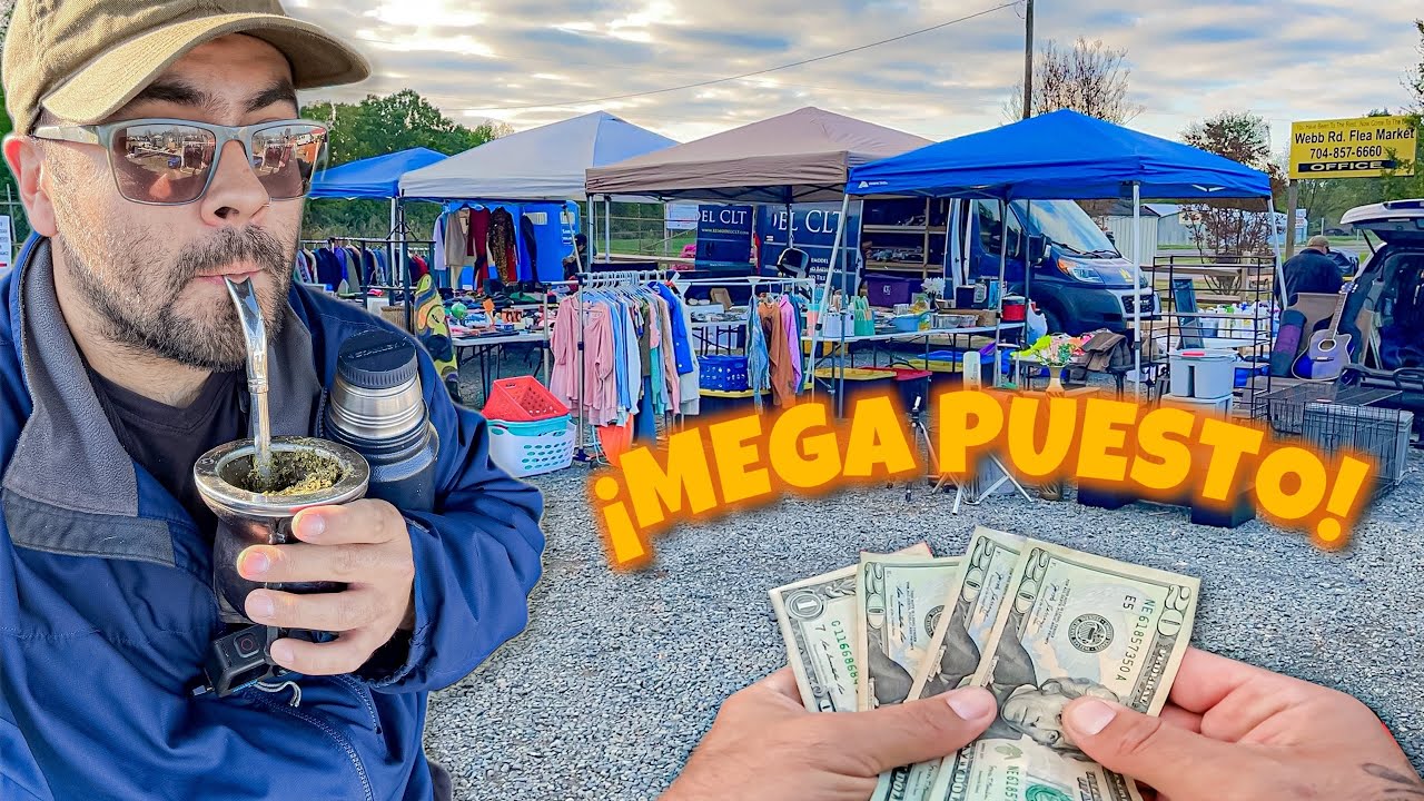 Un MEGA PUESTO de VENTAS en el MERCADO de PULGAS en USA 🇺🇸💰