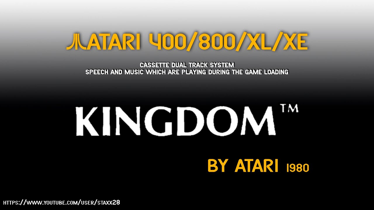 Atari 400/800/XL/XE - Cassette Dual Track system - Kingdom [ATARI] 1880