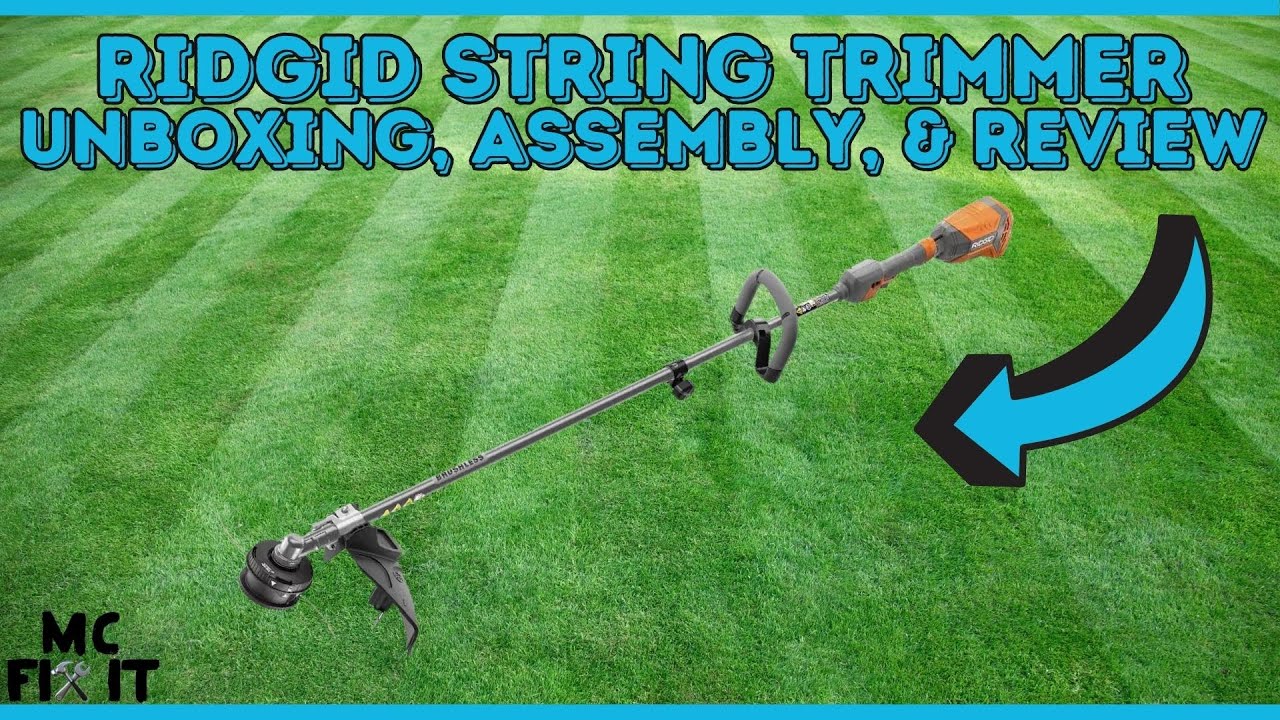 Get A First Look At The New Ridgid String Trimmer 18V! Unboxing And Assembly