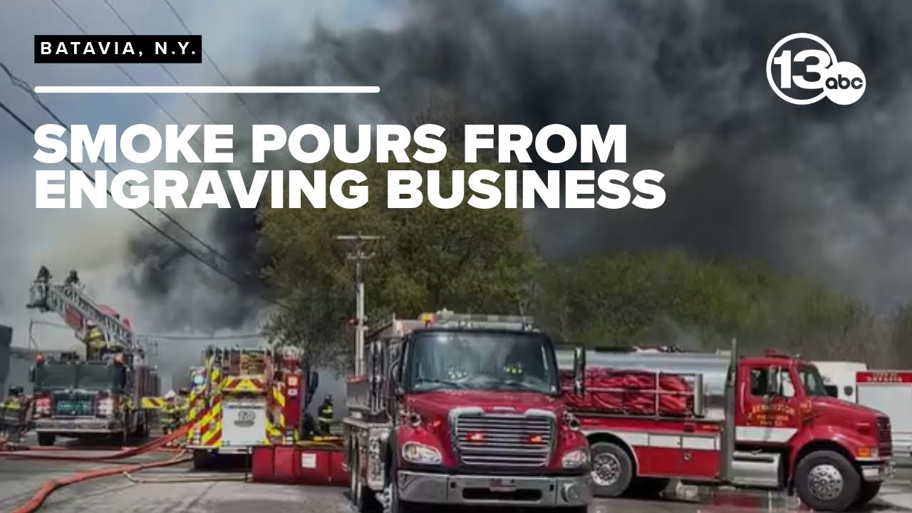 Engraving business in Batavia catches fire