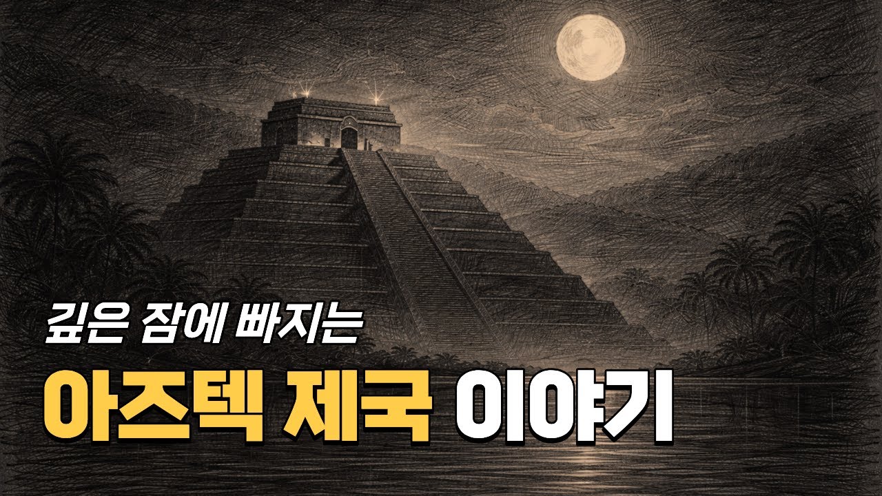 [수면유도] 잠들기 전 듣는 아즈텍 제국 이야기 | 찬란한 탄생부터 비극적 멸망까지 | 잘때듣는 역사