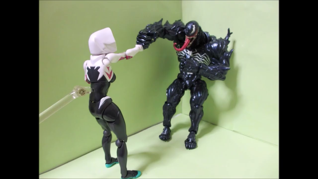 スパイダーグウェンvsヴェノム コマ撮り