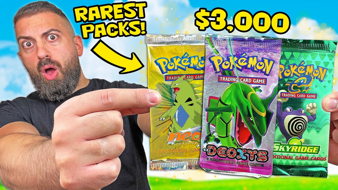 I Opened 3 of The Rarest Pokemon Packs In The World!