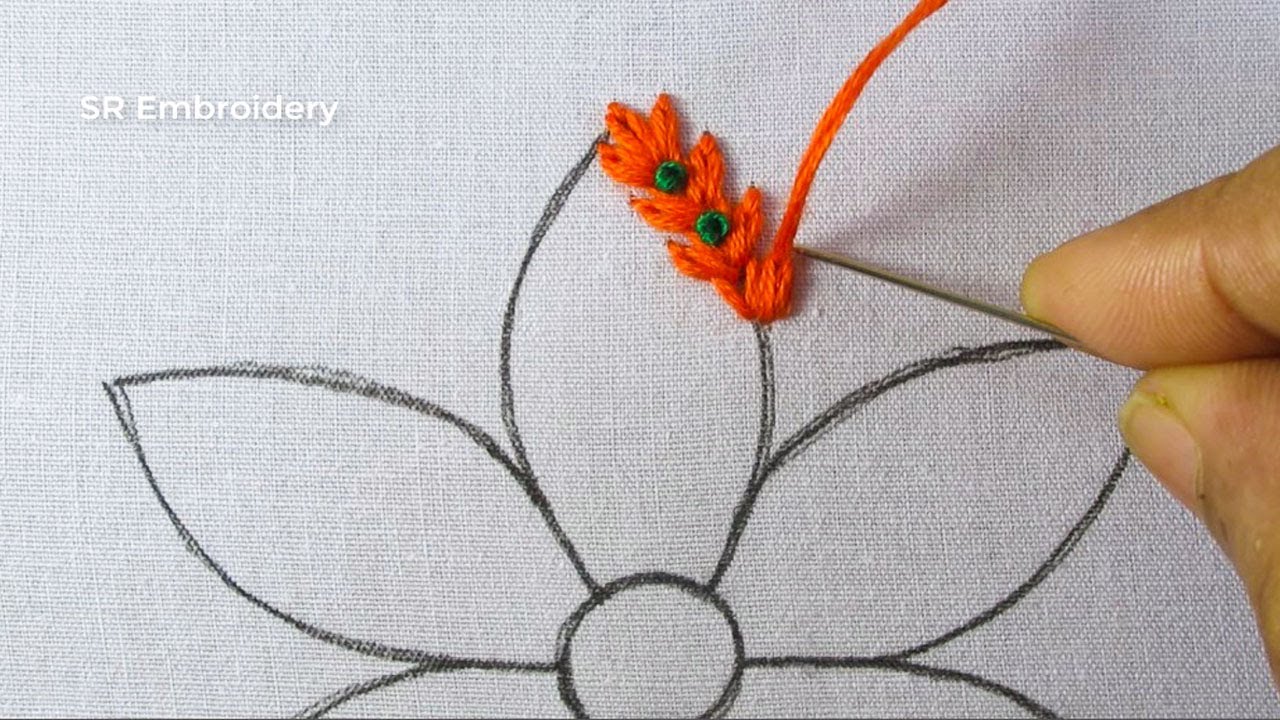 Latest Hand Embroidery Fantasy Flower Design Needlepoint Art Easy 3d Floral Embroidery Tutorial
