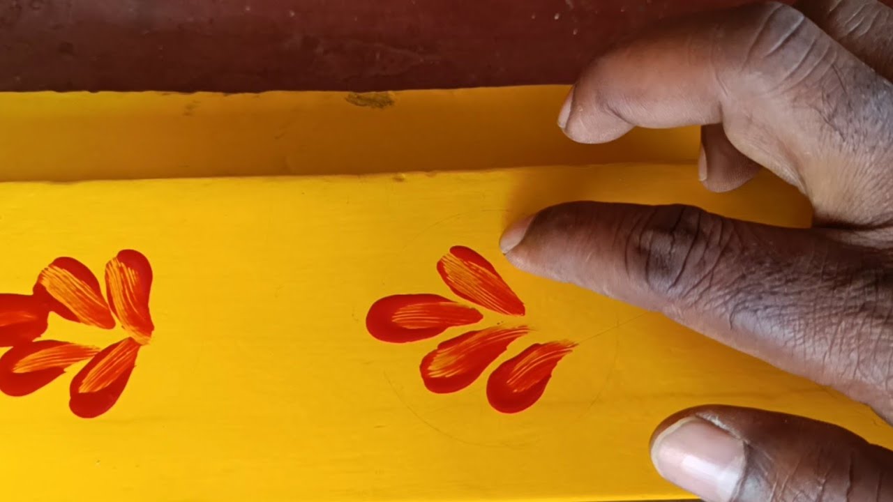 gadapa design with finger 🤞 for beginners simple technique of gadapa muggulu  || kolam
