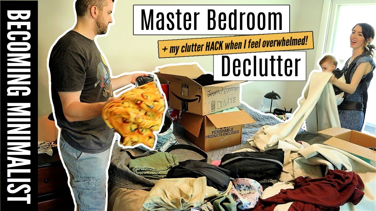 *NEW* Extreme Declutter & Organize 2021 | Messy to Minimalism Series | Master Bedroom