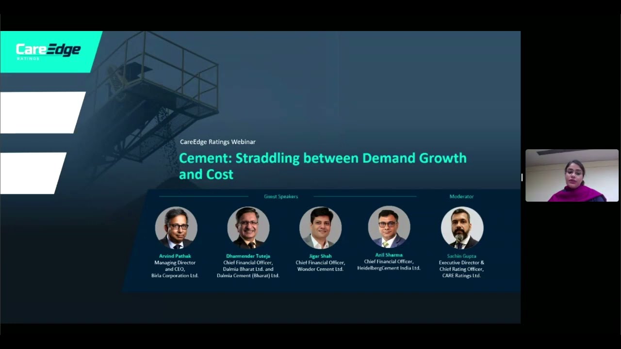 CareEdge Webinar - Cement: Straddling between Demand Growth and Cost