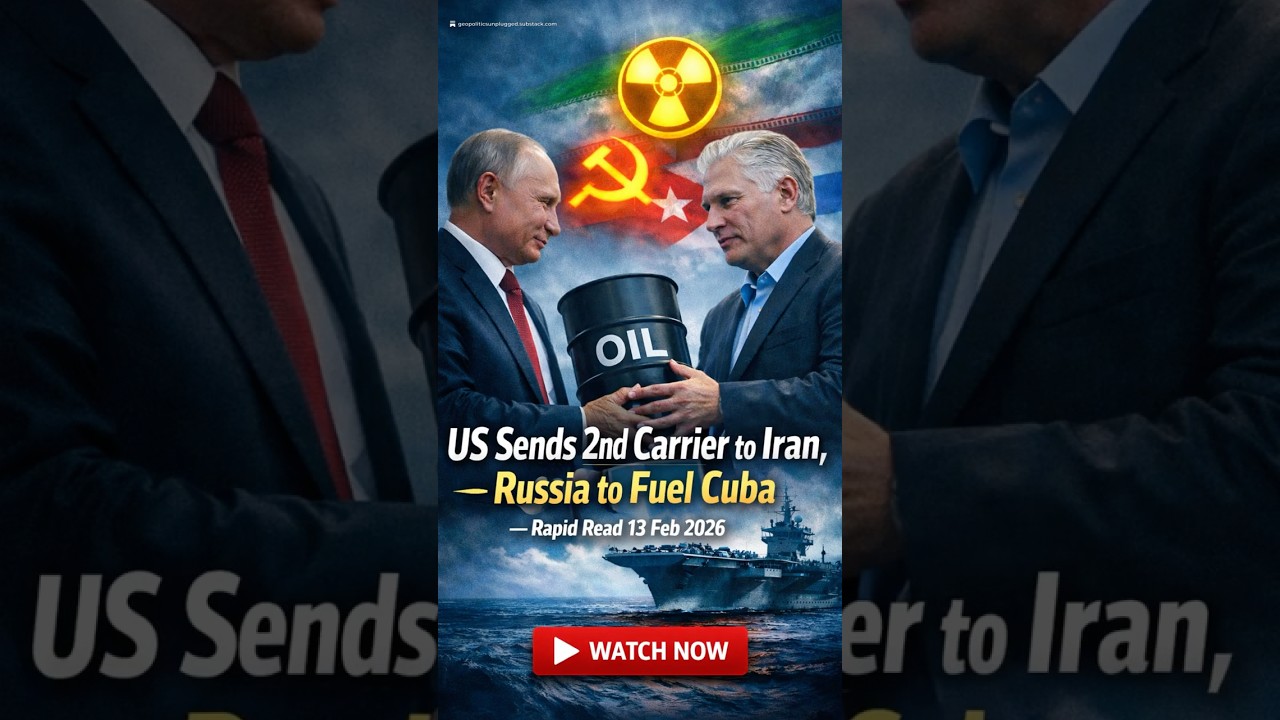 US Sends 2nd Carrier to Iran, Russia to Fuel Cuba&mdash;Rapid Read 13 Feb 2026