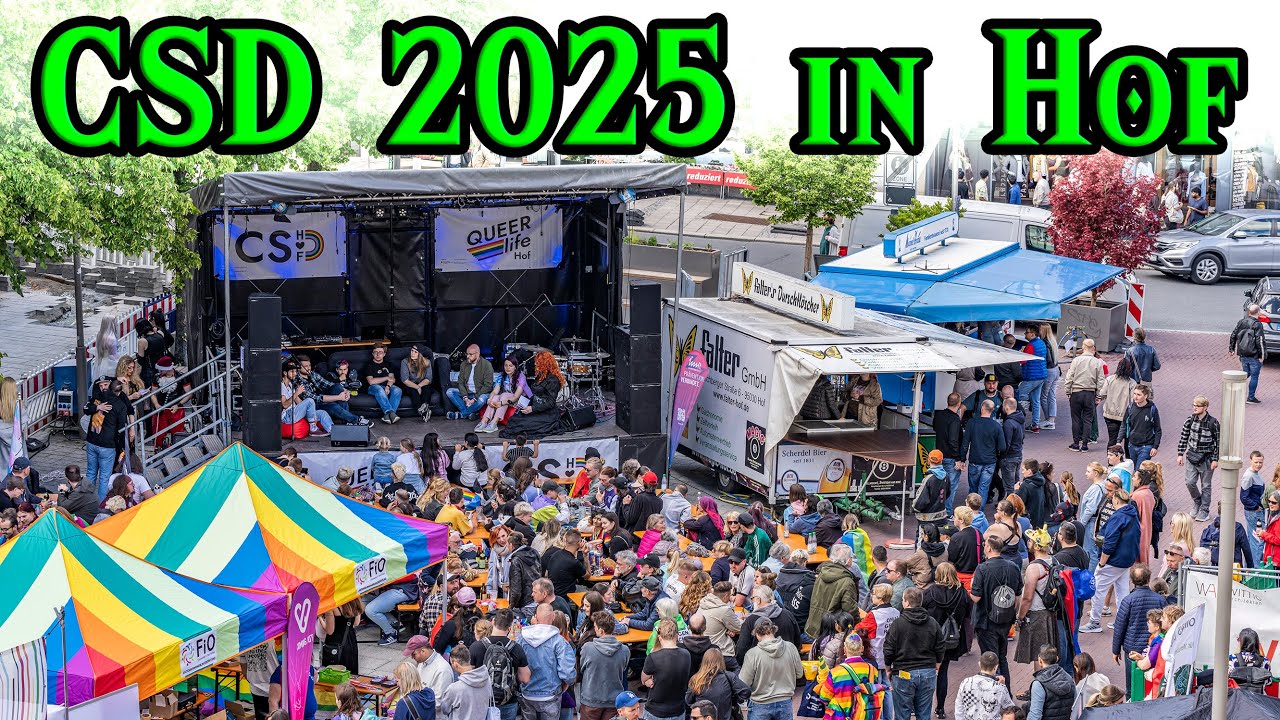 [2160p60] Der #CSD in #Hof (Saale) 2025