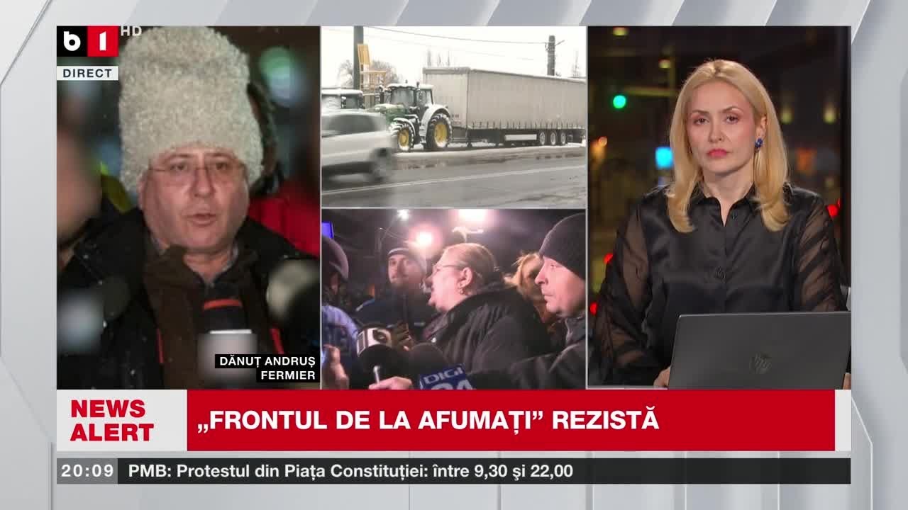 PROTESTELE CONTINUĂ ÎN A 11-A ZI. ȘOC PENTRU ȘOȘOACĂ.VA FI DOAR UN TRACTOR.Știri_B1TV_2024