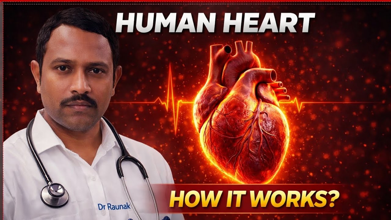 मानव हृदय कैसे काम करता है | Heart Beat और Blood Circulation Explained | Biology #NEET 