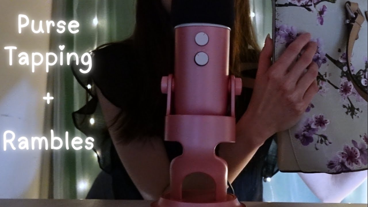 ASMR Purse Tapping + Whisper Rambles in the Dark