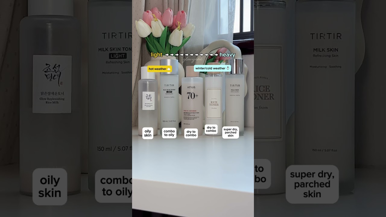your quick guide to viral korean milky toners 🍼🤍✨ #kbeauty #koreanskincare #toner