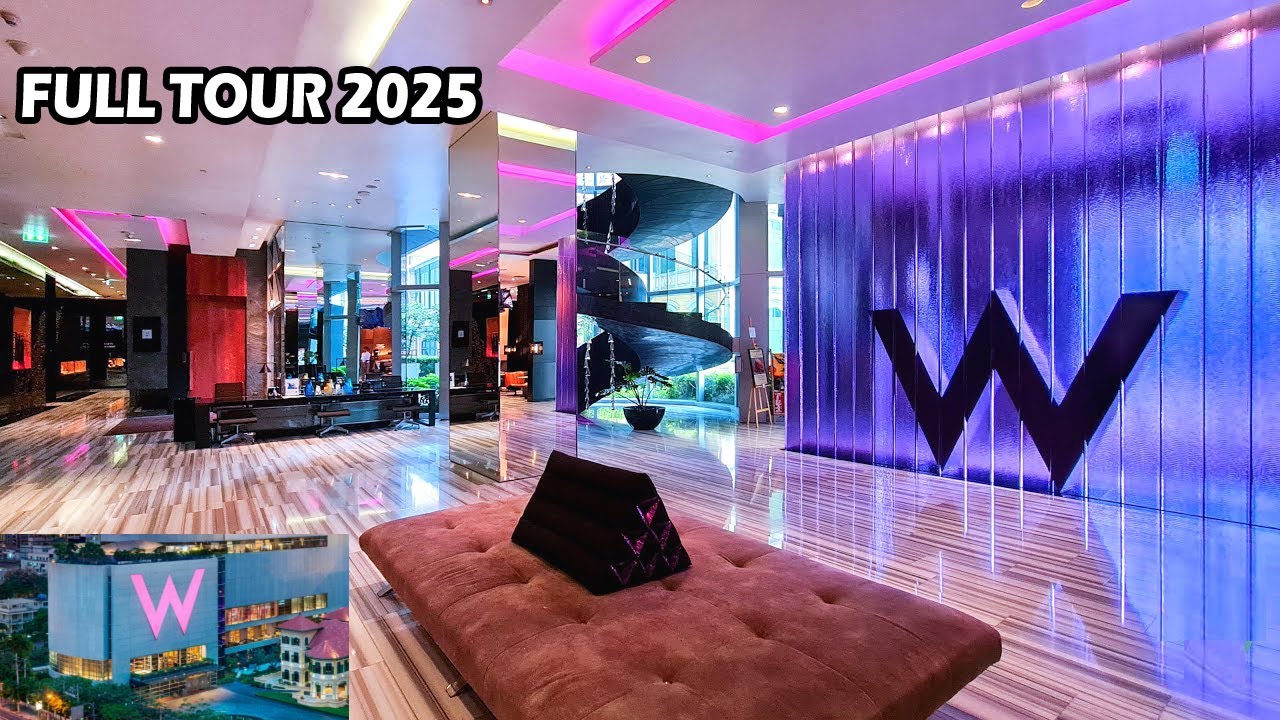 Полный тур по отелю W Hotel Bangkok 2025 | Роскошные номера, завтрак, вечерний бар, бассейн и обз...