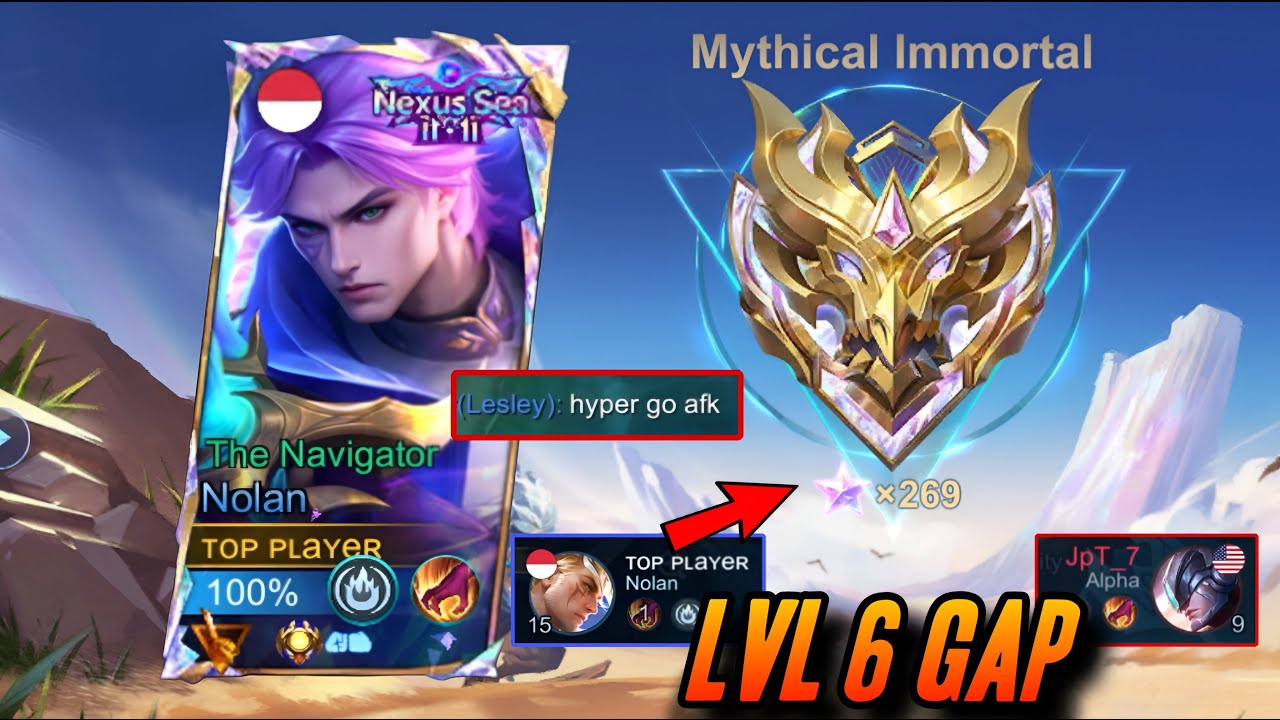 NOLAN MAX LEVEL IN JUST 9 MINS | ONE OF THE FASTEST JUNGLERS IN MLBB