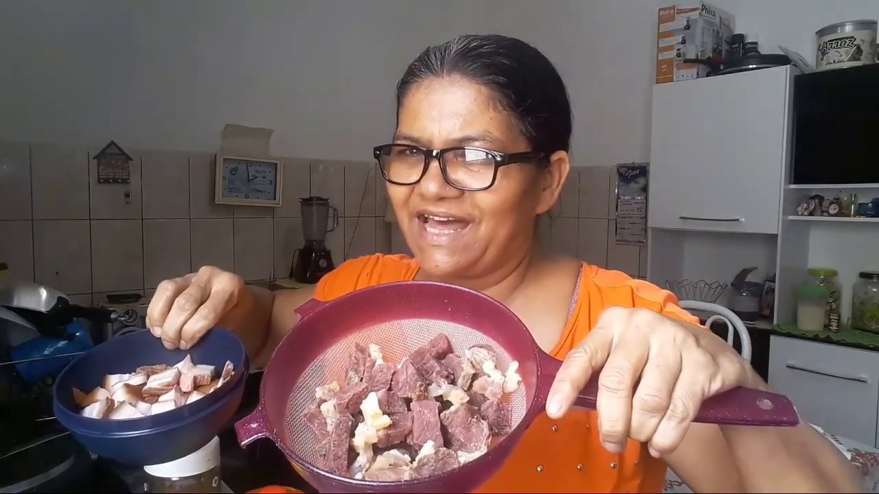 Feijão de corda verde com carne seca
