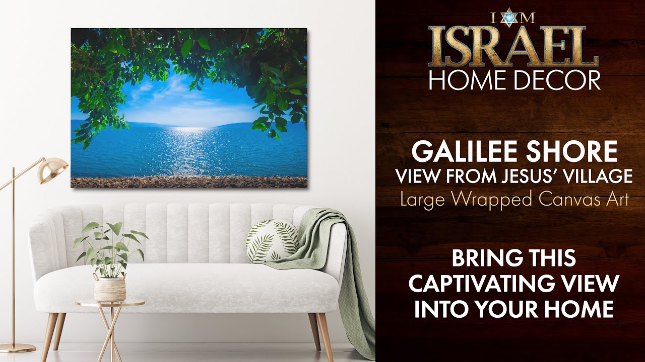 "Galilee Shore" View from Jesus' Village of Capernaum | I AM ISRAEL Home Decor