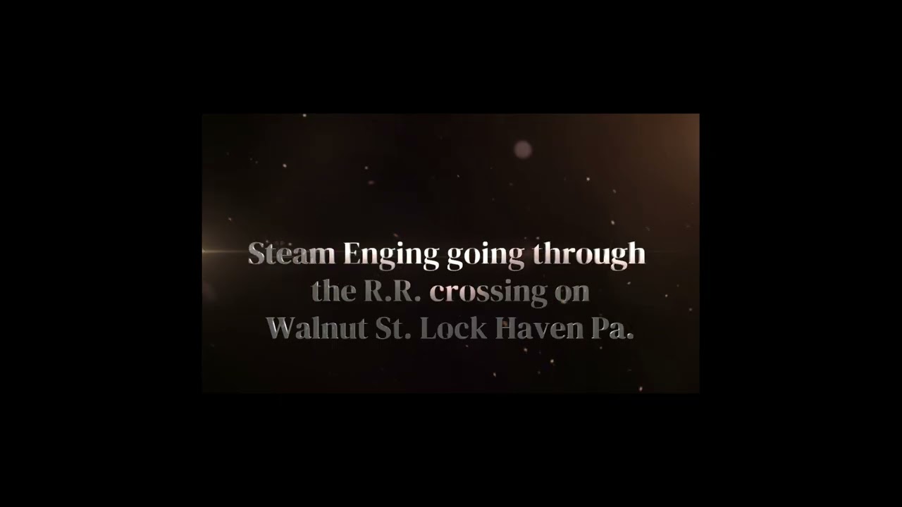 steam engine at walnut St. crossing