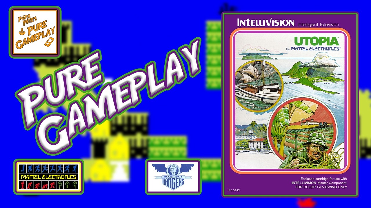 Utopia by Don Daglow - Mattel Electronics - Papa Pete's Pure Gameplay #intellivision #The125