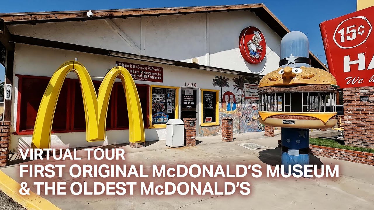 [LA Street Walking Tour] First Original McDonald's Museum & The Oldest McDonald's in the World [4K]