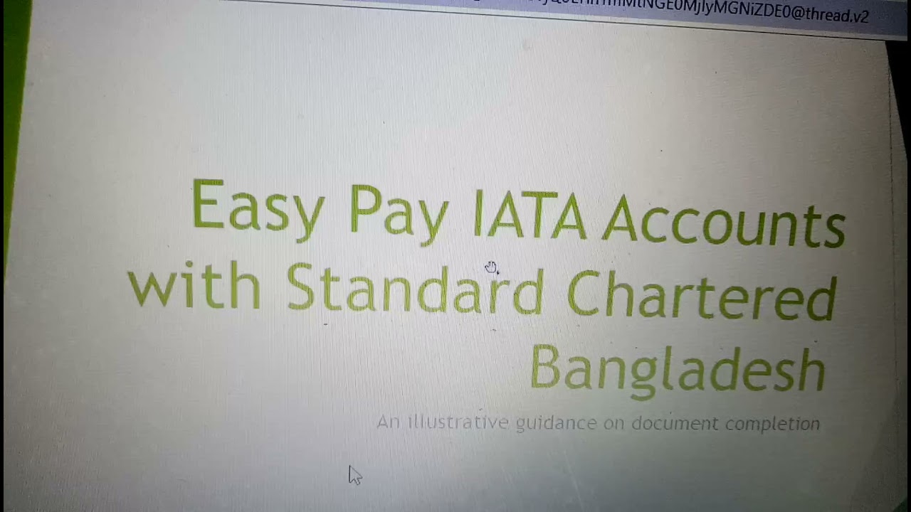IATA easy pay account opening process part 1