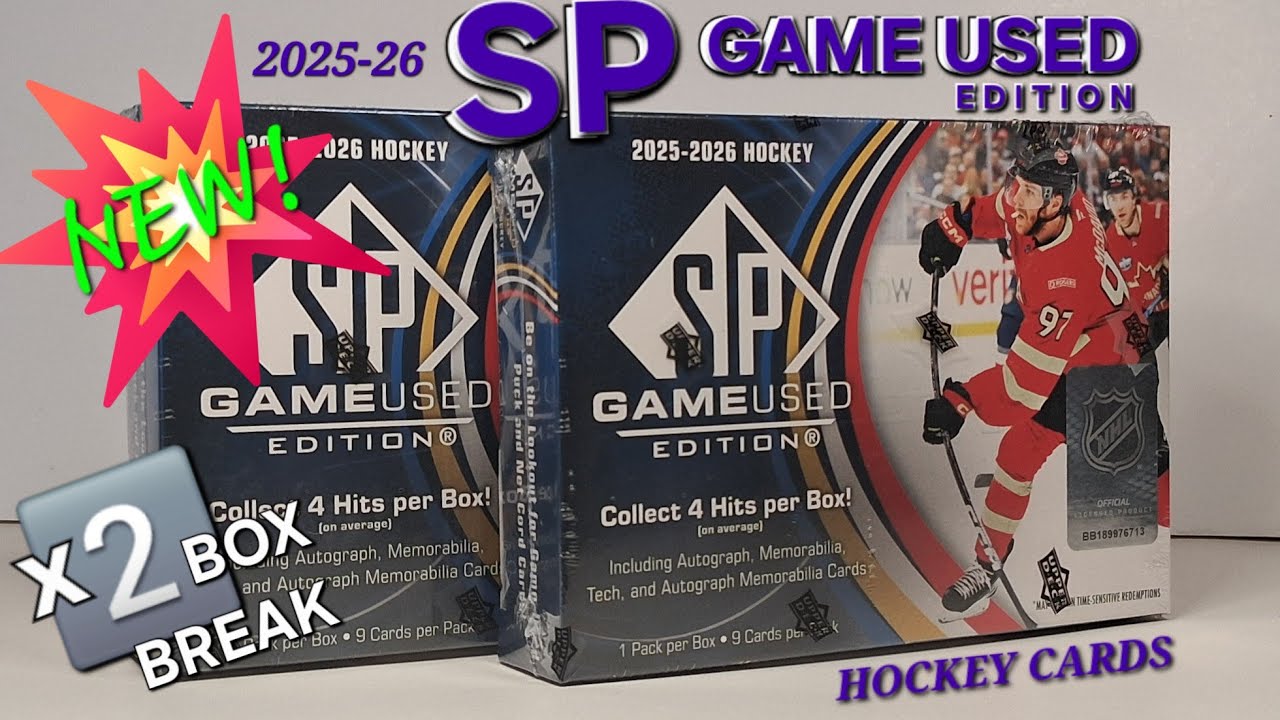 WHO DID I JUST PULL? 🆕 2025-26 SP GAME USED EDITION HOCKEY x2 BOX BREAK #upperdeck #hockeycards #nhl