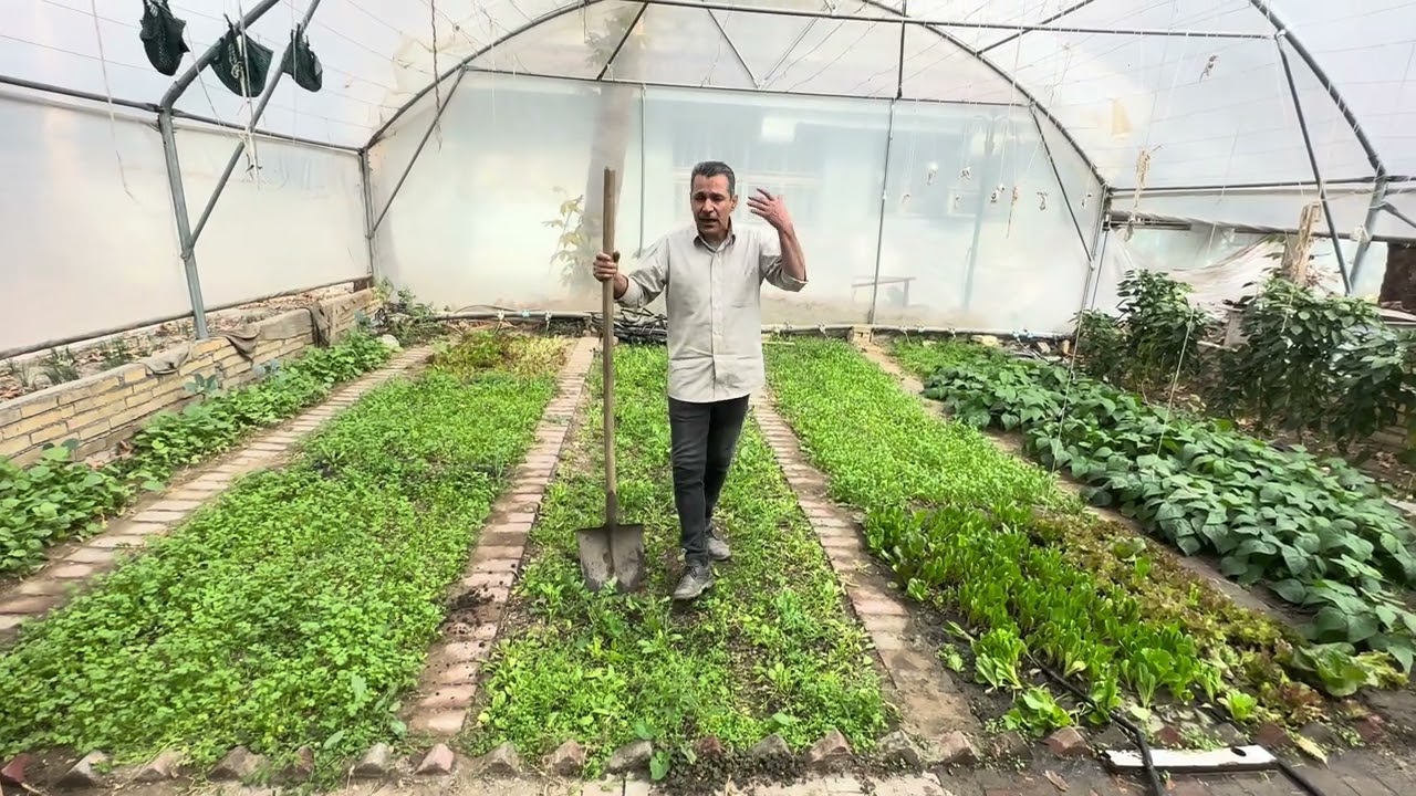 آموزش گلخانه خاکی (جلسه عملی) جلسه پنجم (مراحل آماده‌سازی زمین)