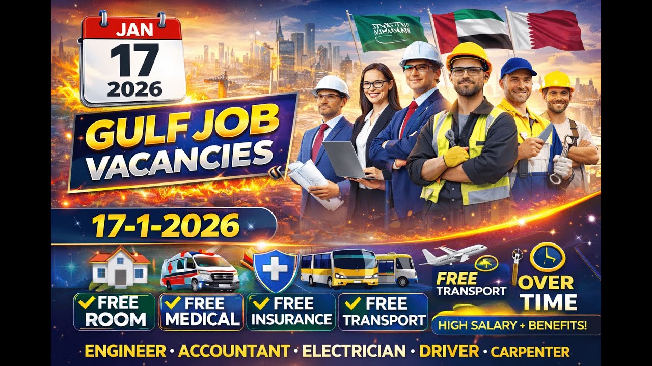 17-1-2026 DAILY GULF JOBS APPLY NOW