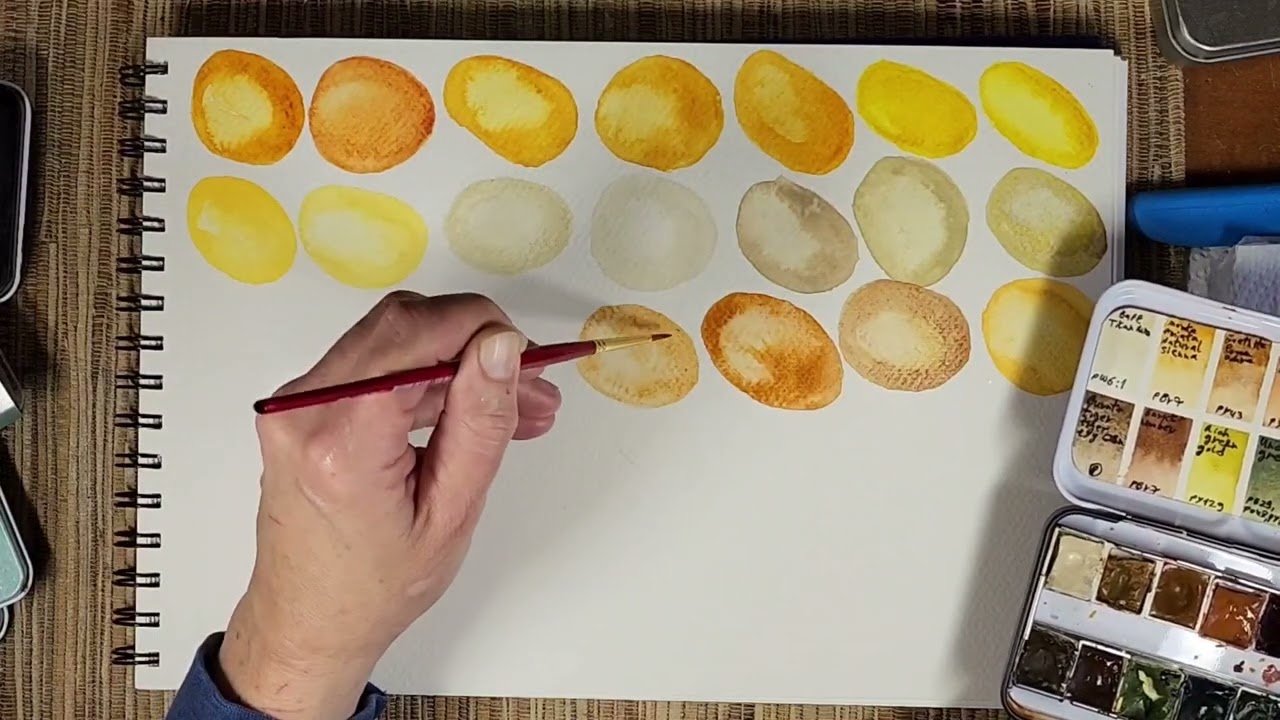 All The Earth Yellow Watercolors That I Have