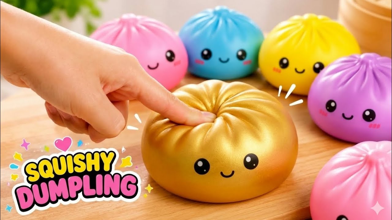 How to make viral Dumpling Squishy at home / Paper craft/ DIY/ school project/art and craft