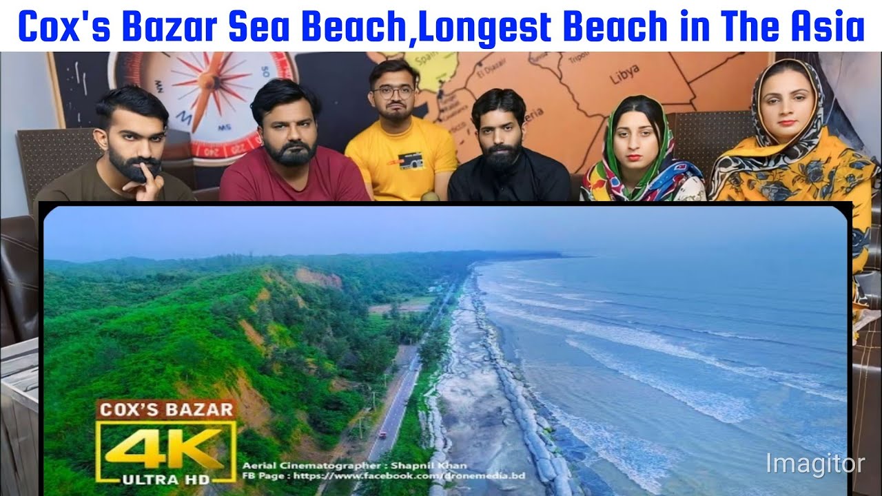 Cox's Bazar Sea Beach,Longest Beach in The Asia 4K Drone Footage I Drone Media Bangladesh
