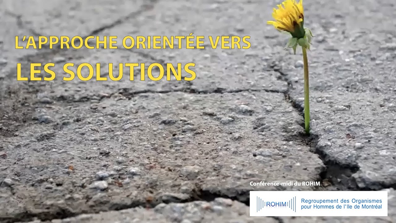 Webinaire: L'approche orientée vers les solutions