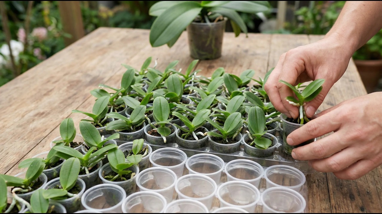 Tips for propagating an entire orchid garden without spending money - Super economical!