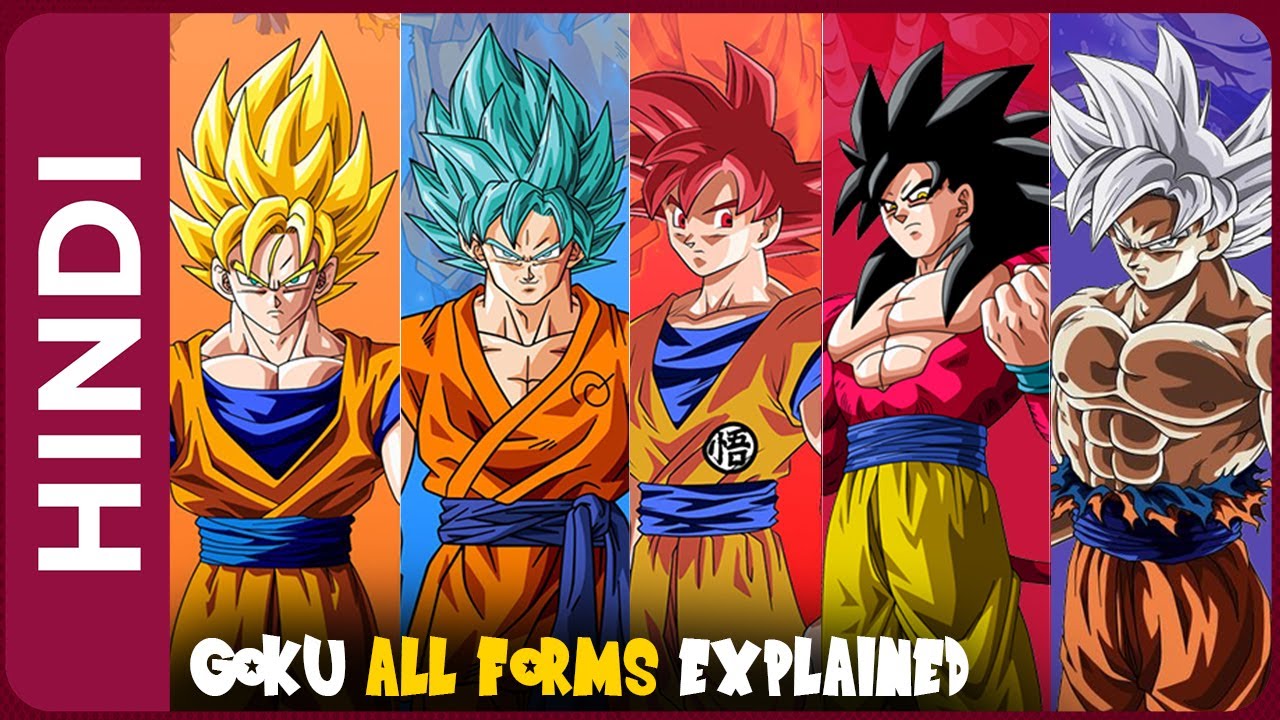 Goku All Forms and Transformations Explained IN HINDI | Super Saiyan God & Ultra Instinct Explained