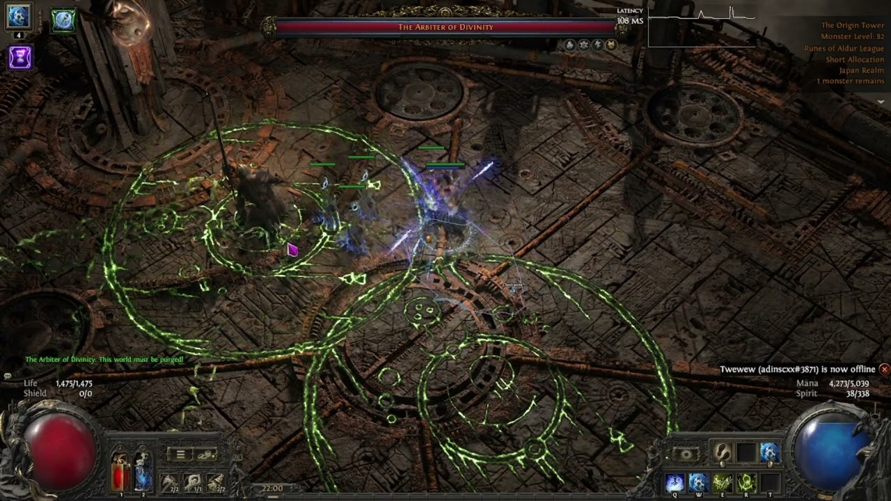 [POE2] Arbiter of Divinity Grim Pillar Totem Oracle Showcase