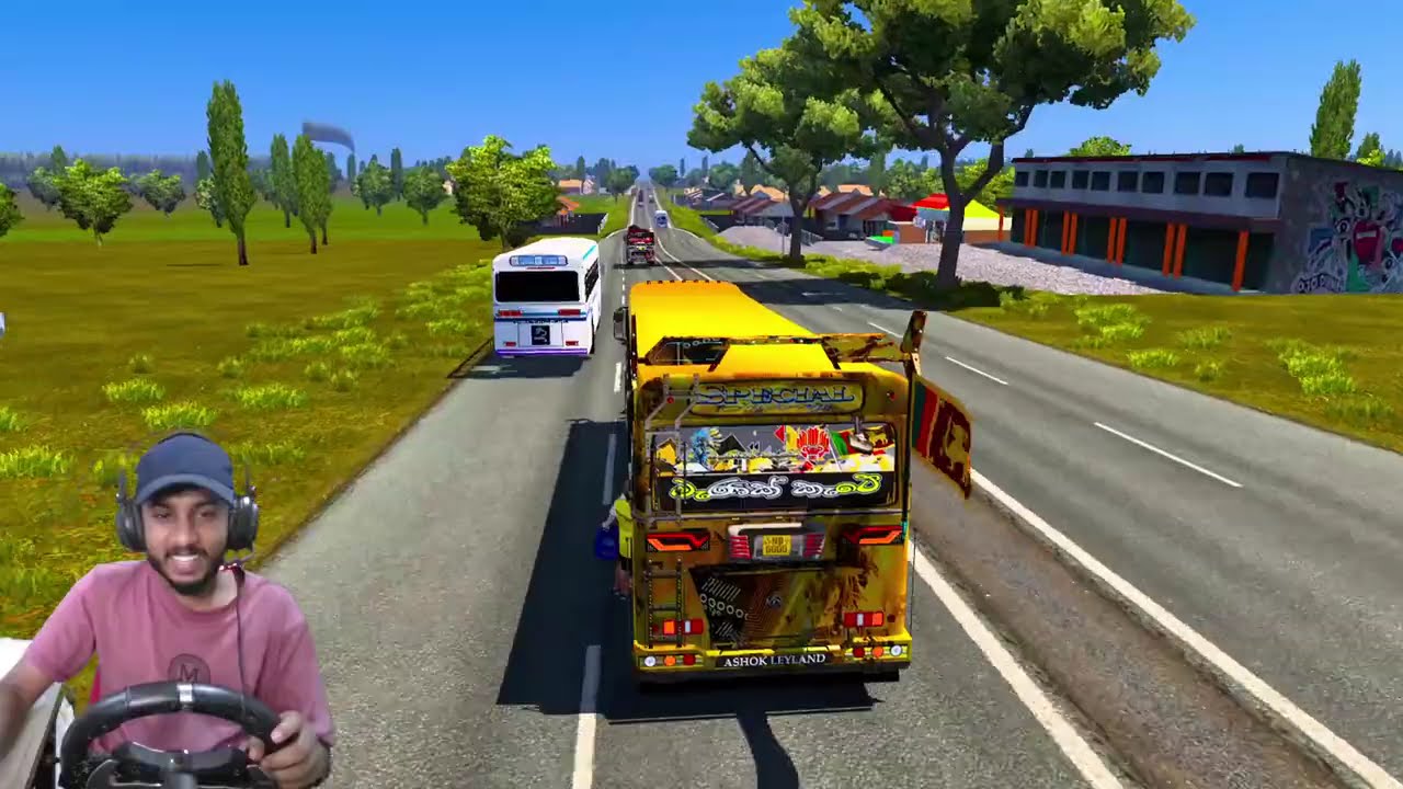 බස් එකක් ගංවතුරෙ ගියා | part 02 | ets 2 multiplayer convoy