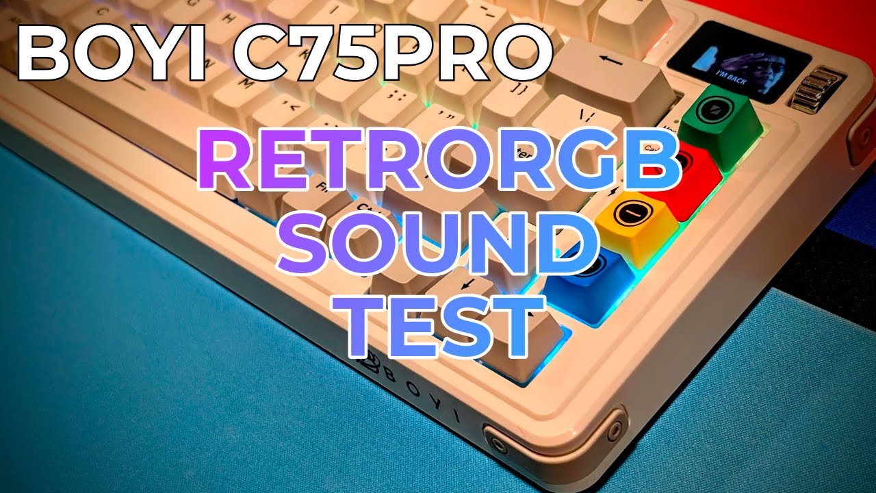 Boyi C75 Pro Sound Test Retro RGB POM Jadeite