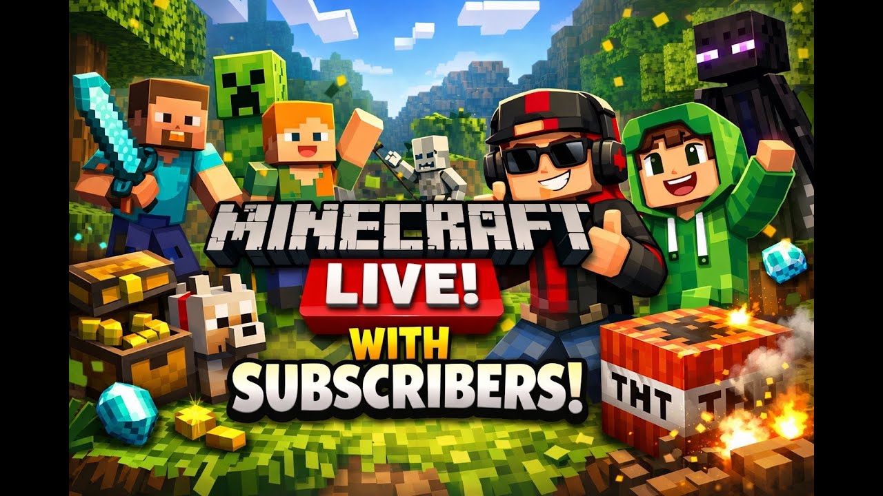 PLAYING WITH SUBSCRIBERS MINECRAFT LIVE - SURVIVAL PUBLIC SMP DAY 76 (24/7) #minecraftlive