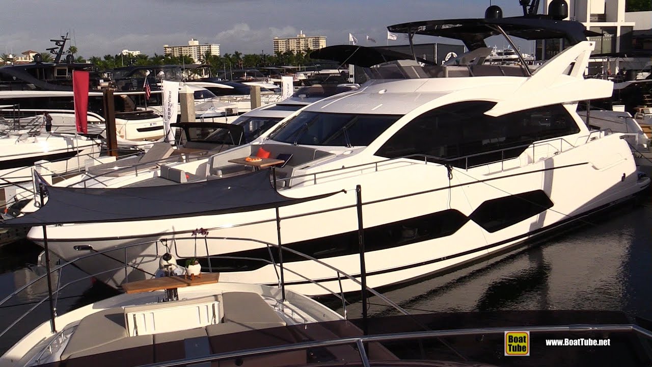 2022 Sunseeker 76 Luxury Yacht - Walkaround Tour - 2021 Fort Lauderdale Boat Show
