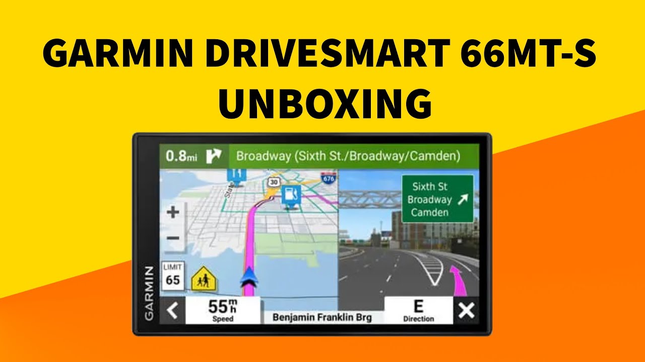 Garmin DriveSmart 66 MT-S Unboxing 4K (010-02469-10)