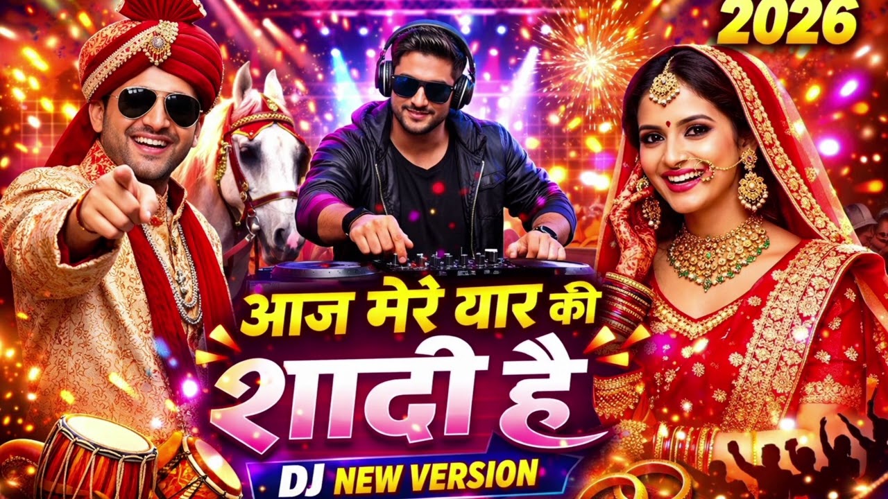 आज मेरे यार की शादी है 🎉 DJ New Version 2026 | Wedding Special Dance Song 💃🕺