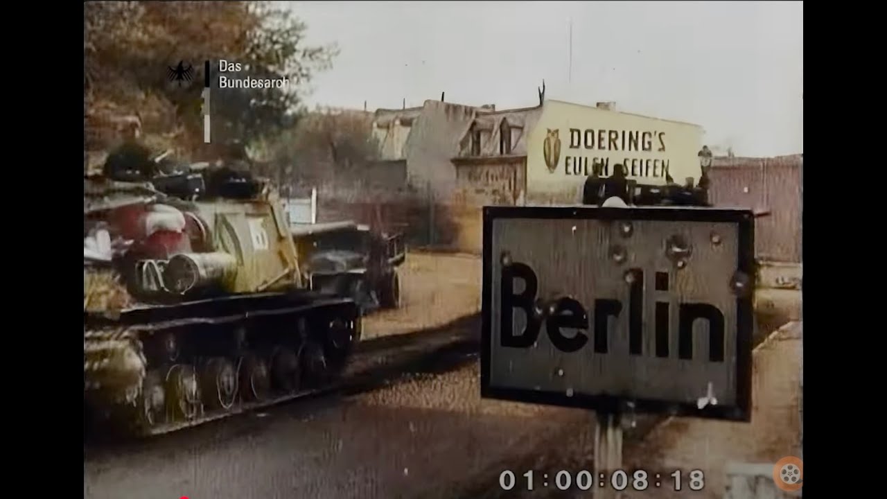 НАПРЯЖЕННЫЕ боевые кадры | Битва за Берлин 1945 года [Цвет]