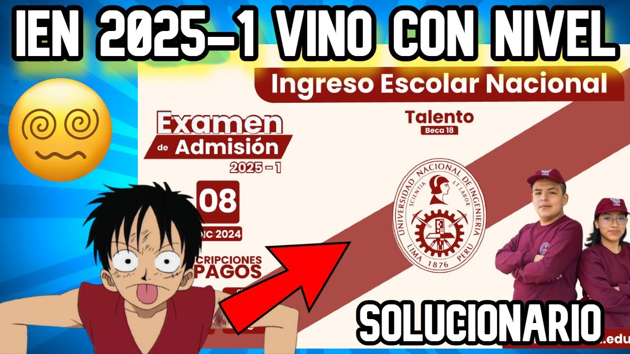 MATEMÁTICA IEN 2025-1 SOLUCIONARIO