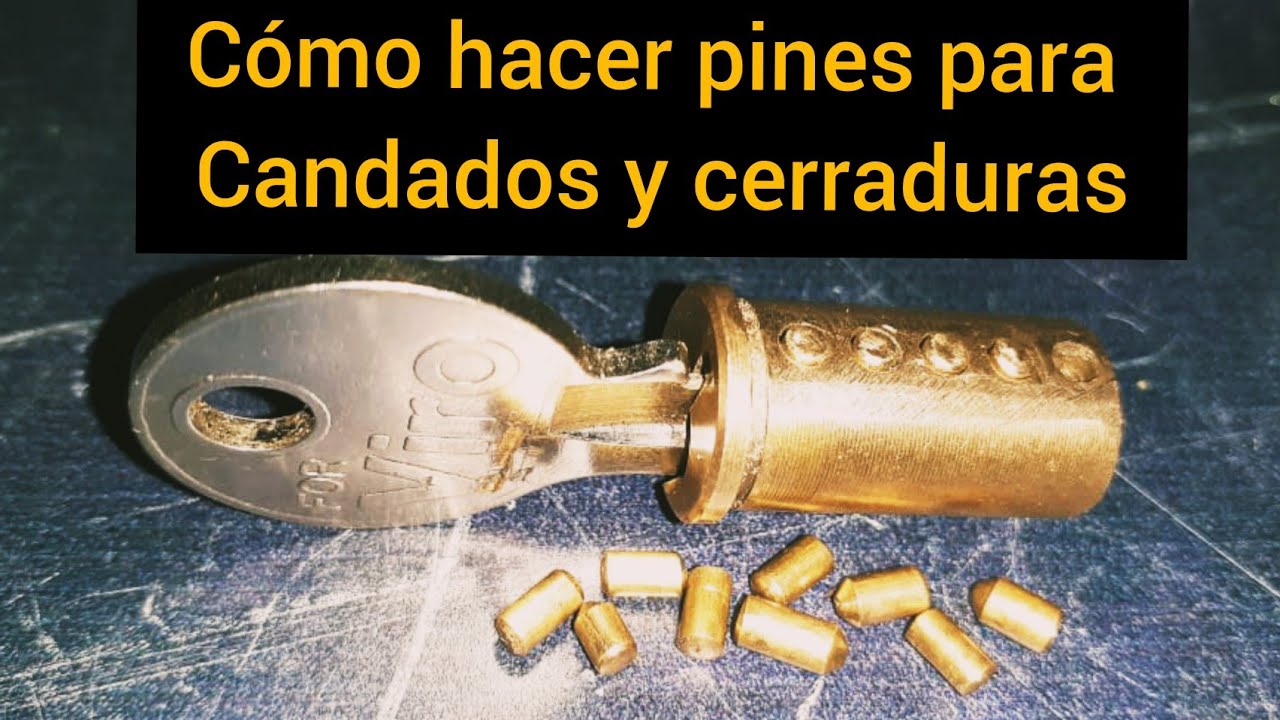 CÓMO HACER PINES PARA CANDADOS Y CERRADURAS #CERRAJERÍA #CERRAJERO #LLAVES #PINES