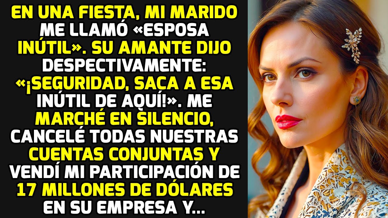 En La Fiesta Mi Marido Me Llamó «Esposa Inútil» Así Que Cancelé Todo Y Cogí El Dinero HISTORIAS VIDA