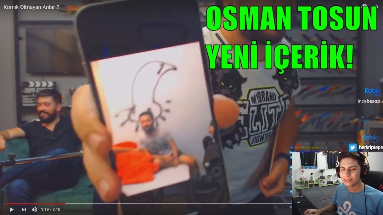 BERK RİP TEPE OSMAN TOSUN KOMİK OLMAYAN ANLAR 2 İZLİYOR!